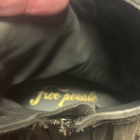 #116. NWOT my offer is Firm! Free People Lawless Suede Fringe Boots - Picture 9 of 13